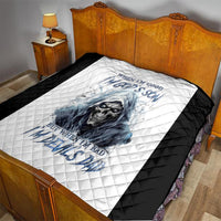 Death Skull Quilt When I'm Good I God's Son But When I'm Bad I'm Devil's Dad - Wonder Print Shop