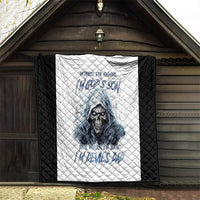 Death Skull Quilt When I'm Good I God's Son But When I'm Bad I'm Devil's Dad - Wonder Print Shop