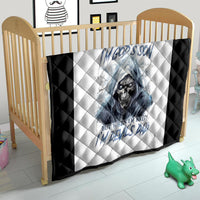 Death Skull Quilt When I'm Good I God's Son But When I'm Bad I'm Devil's Dad - Wonder Print Shop