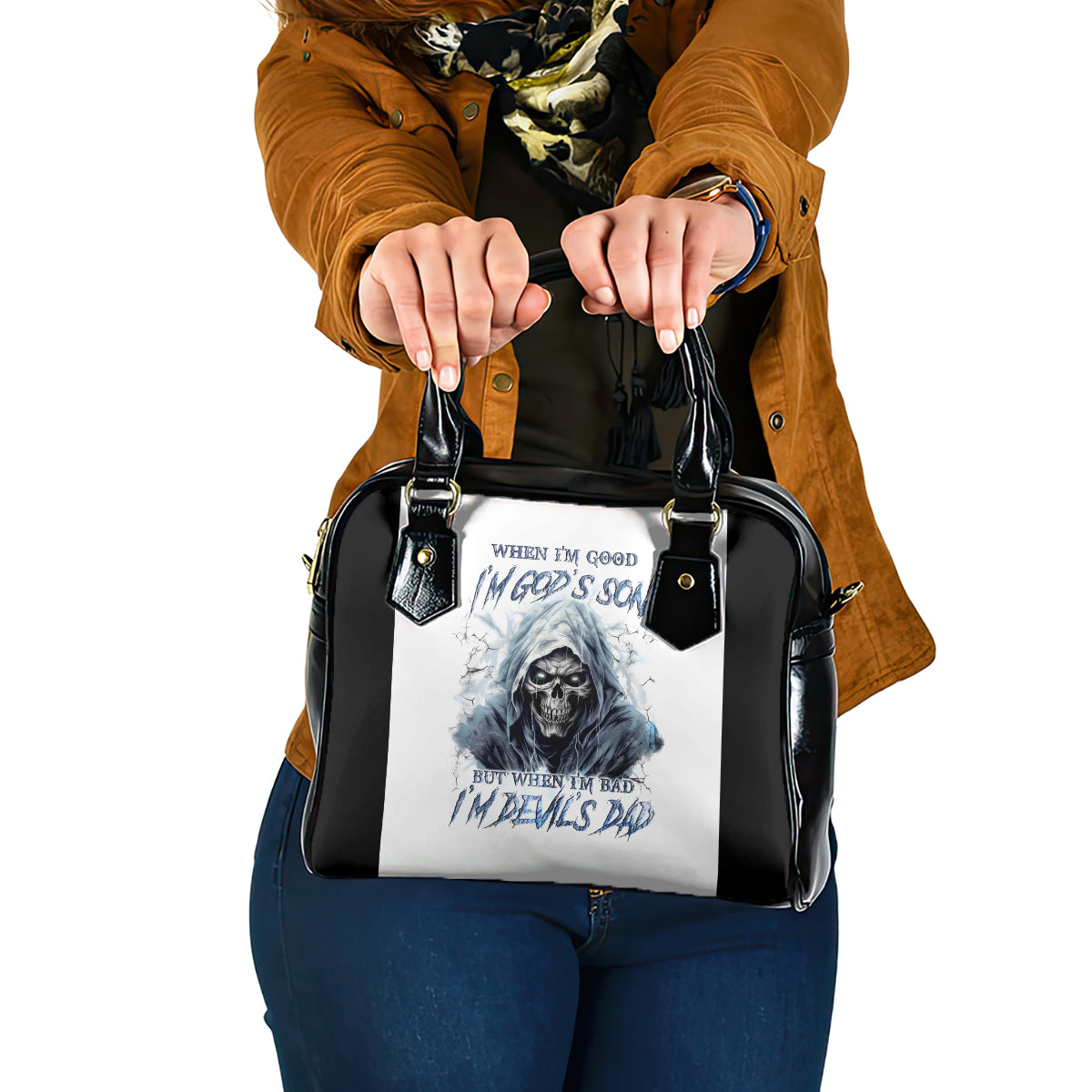 death-skull-shoulder-handbag-when-im-good-i-gods-son-but-when-im-bad-im-devils-dad