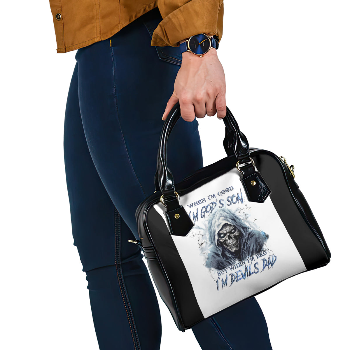 death-skull-shoulder-handbag-when-im-good-i-gods-son-but-when-im-bad-im-devils-dad