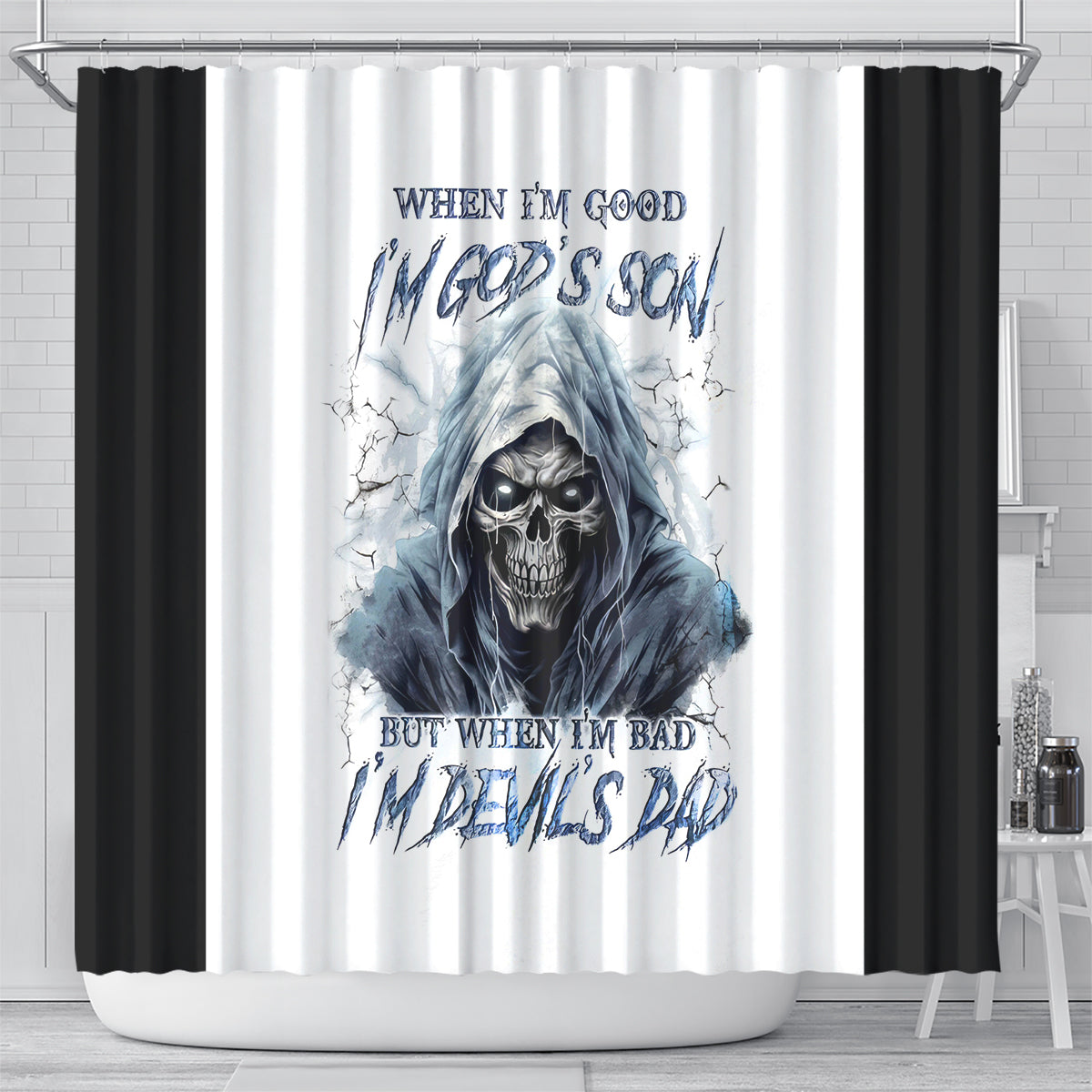 death-skull-shower-curtain-when-im-good-i-gods-son-but-when-im-bad-im-devils-dad