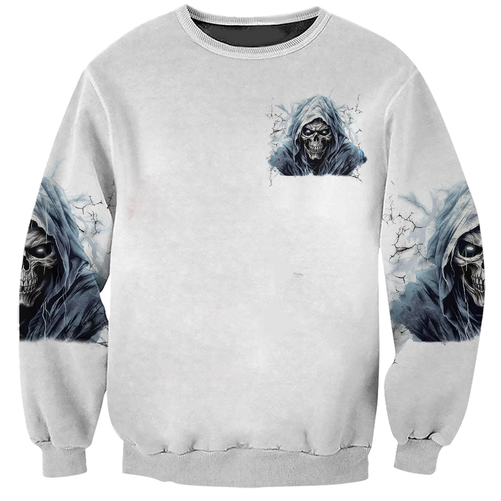 Death Skull Sweatshirt When I'm Good I God's Son But When I'm Bad I'm Devil's Dad - Wonder Print Shop