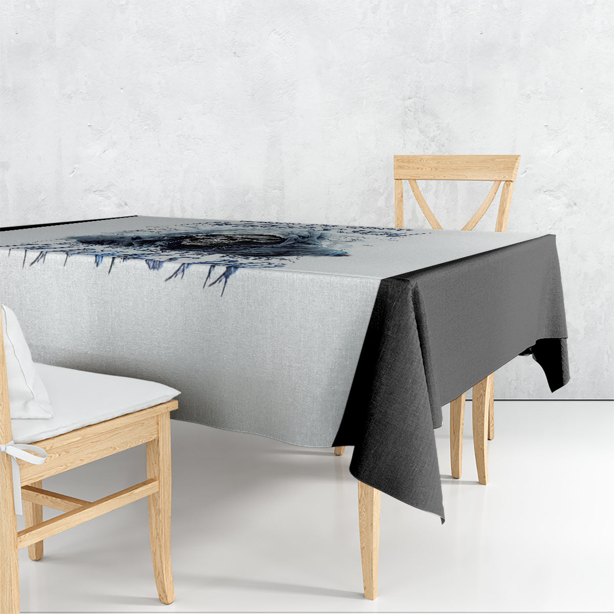 Death Skull Tablecloth When I'm Good I God's Son But When I'm Bad I'm Devil's Dad - Wonder Print Shop