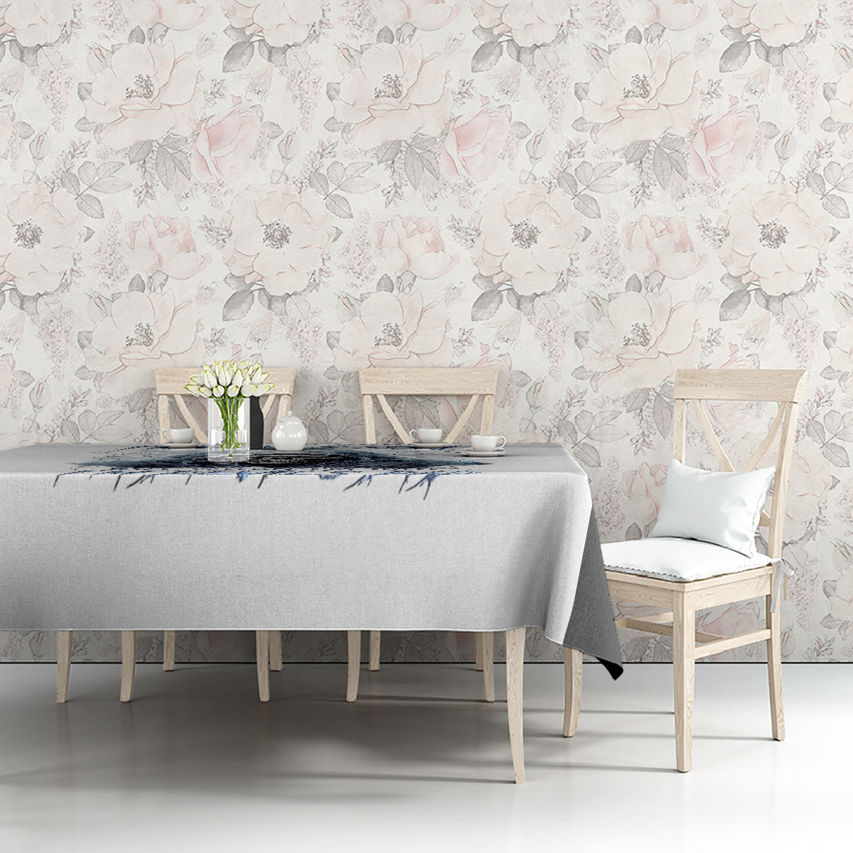 Death Skull Tablecloth When I'm Good I God's Son But When I'm Bad I'm Devil's Dad - Wonder Print Shop