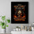 Flame Skull Canvas Wall Art When I Was Born The Devil Said Oh Shit Compettion - Wonder Print Shop