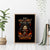 Flame Skull Canvas Wall Art When I Was Born The Devil Said Oh Shit Compettion - Wonder Print Shop