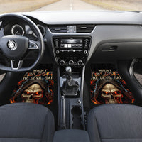 Flame Skull Car Mats When I Was Born The Devil Said Oh Shit Compettion - Wonder Print Shop