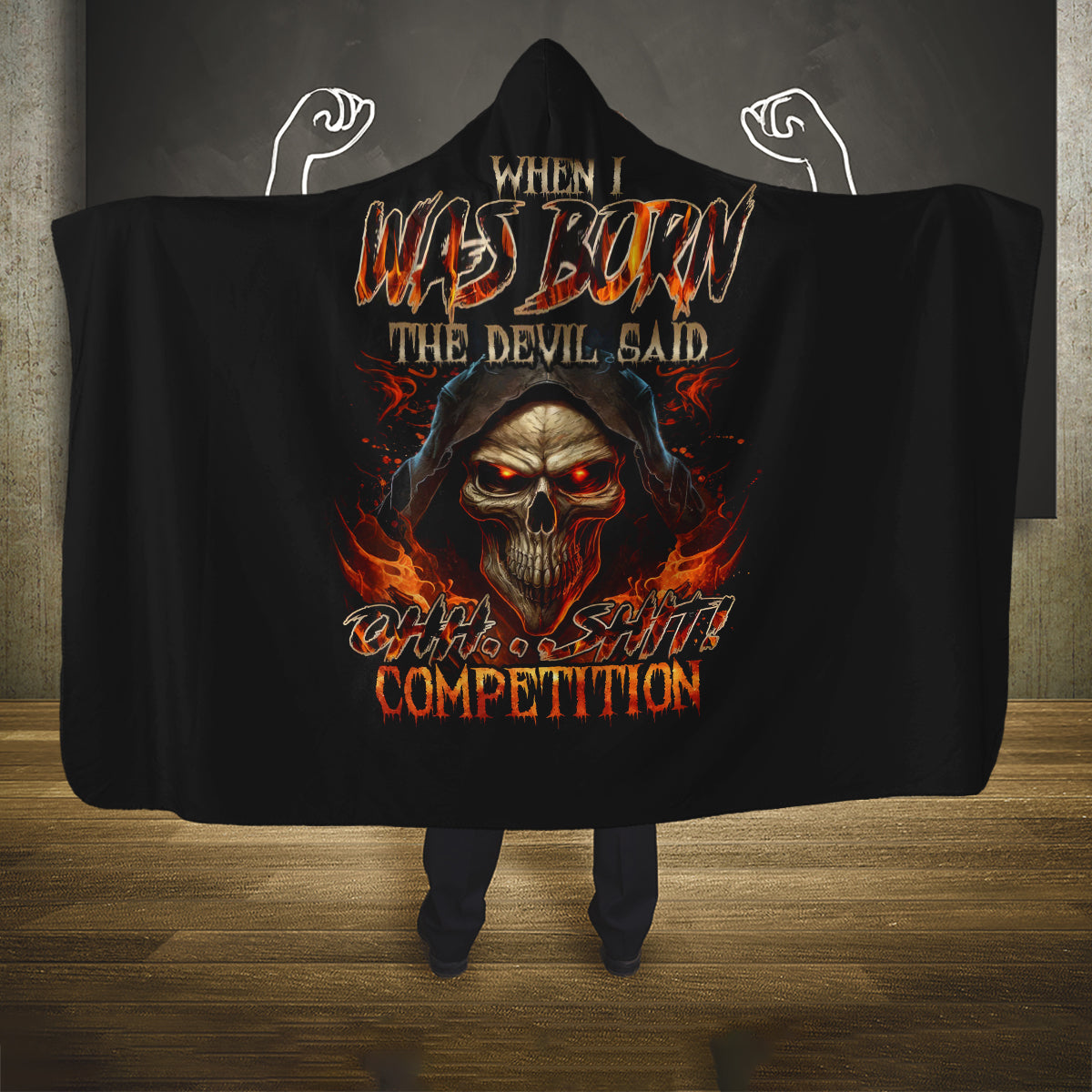 flame-skull-hooded-blanket-when-i-was-born-the-devil-said-oh-shit-compettion