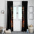 Flame Skull Window Curtain When I Was Born The Devil Said Oh Shit Compettion - Wonder Print Shop