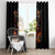 Flame Skull Window Curtain When I Was Born The Devil Said Oh Shit Compettion - Wonder Print Shop