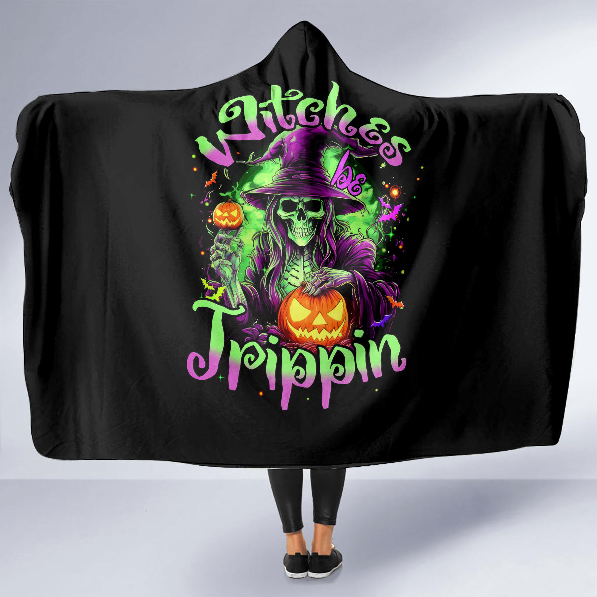 pumpkin-witch-skull-hooded-blanket-witches-be-trippin
