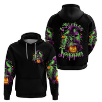 Pumpkin Witch Skull Hoodie Witches Be Trippin - Wonder Print Shop