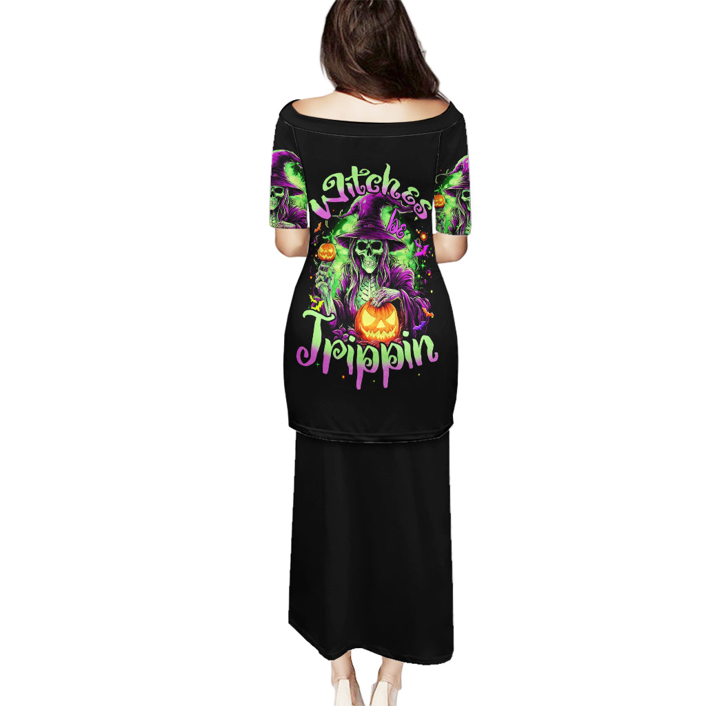Pumpkin Witch Skull Puletasi Witches Be Trippin - Wonder Print Shop