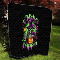 Pumpkin Witch Skull Quilt Witches Be Trippin - Wonder Print Shop