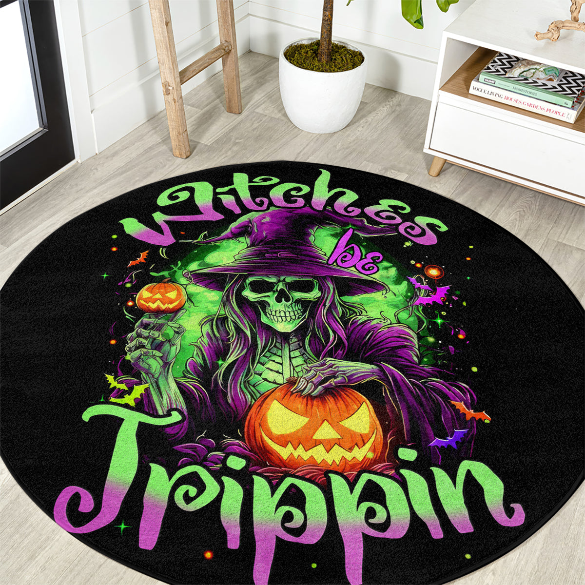 pumpkin-witch-skull-round-carpet-witches-be-trippin