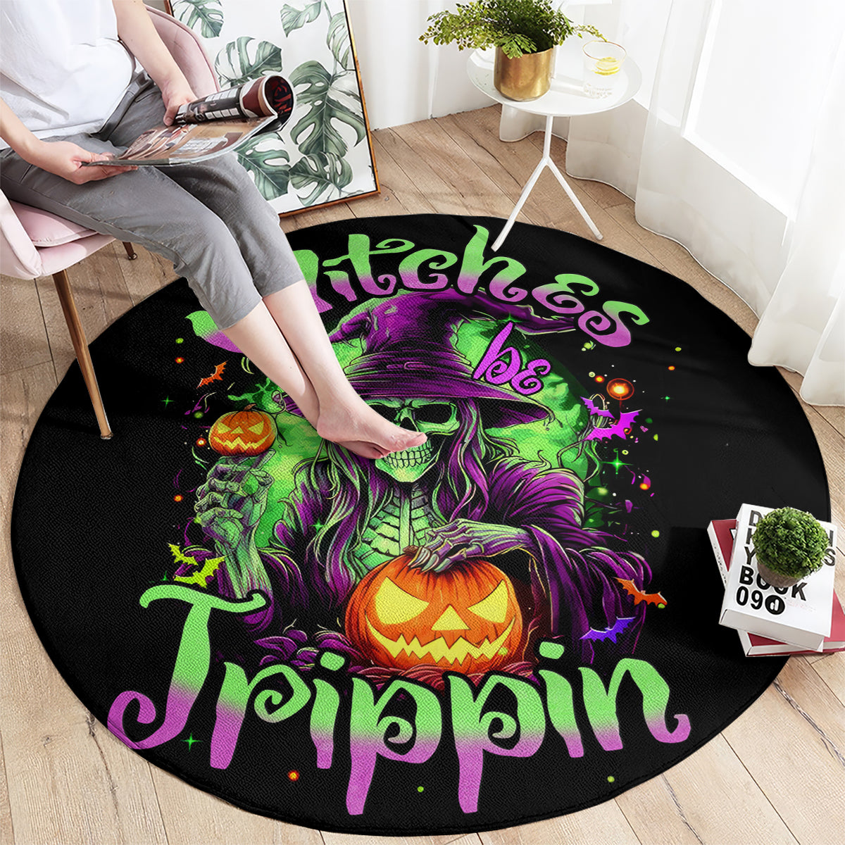 pumpkin-witch-skull-round-carpet-witches-be-trippin