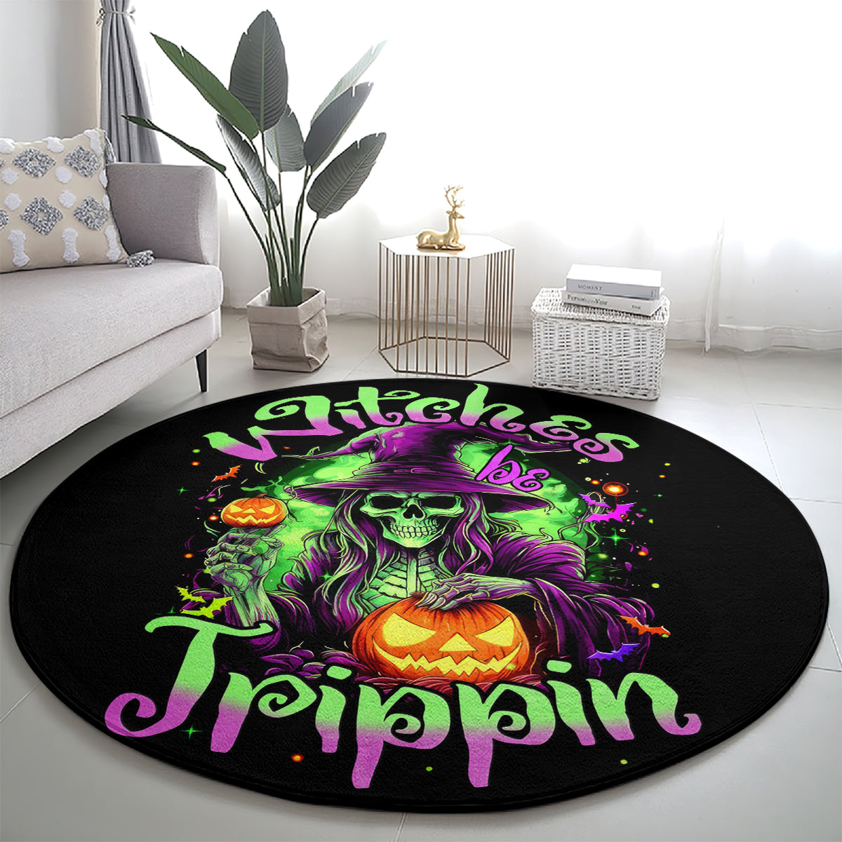 pumpkin-witch-skull-round-carpet-witches-be-trippin