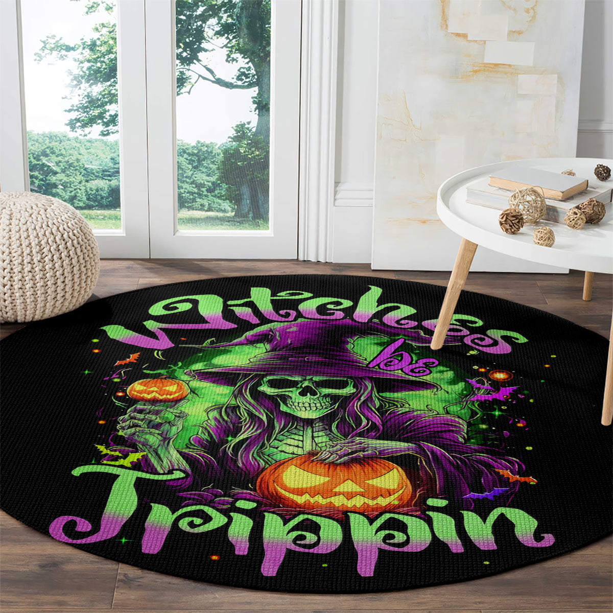 pumpkin-witch-skull-round-carpet-witches-be-trippin