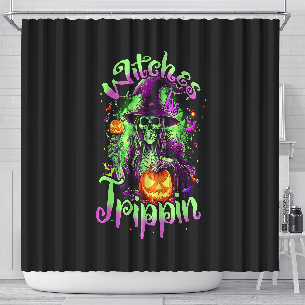 pumpkin-witch-skull-shower-curtain-witches-be-trippin