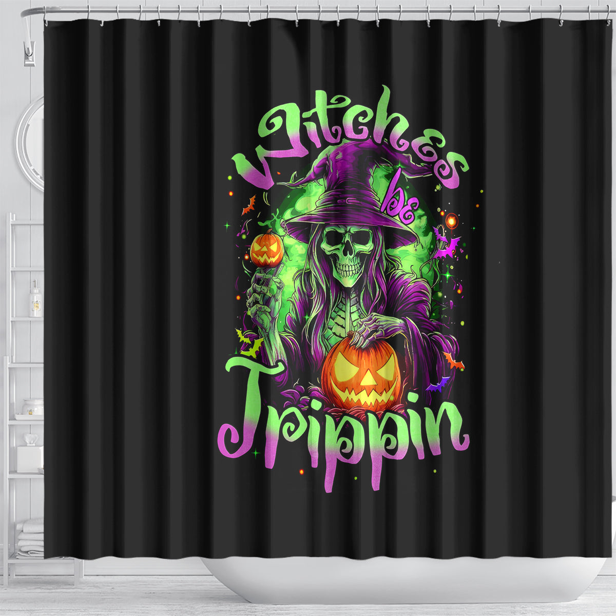 pumpkin-witch-skull-shower-curtain-witches-be-trippin
