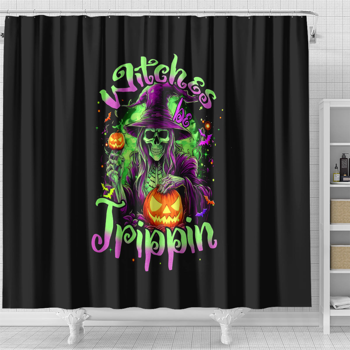 pumpkin-witch-skull-shower-curtain-witches-be-trippin