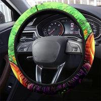 Pumpkin Witch Skull Steering Wheel Cover Witches Be Trippin - Wonder Print Shop