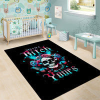 Butterfly Skull Area Rug Yes I'm Bitch But Not Your - Wonder Print Shop