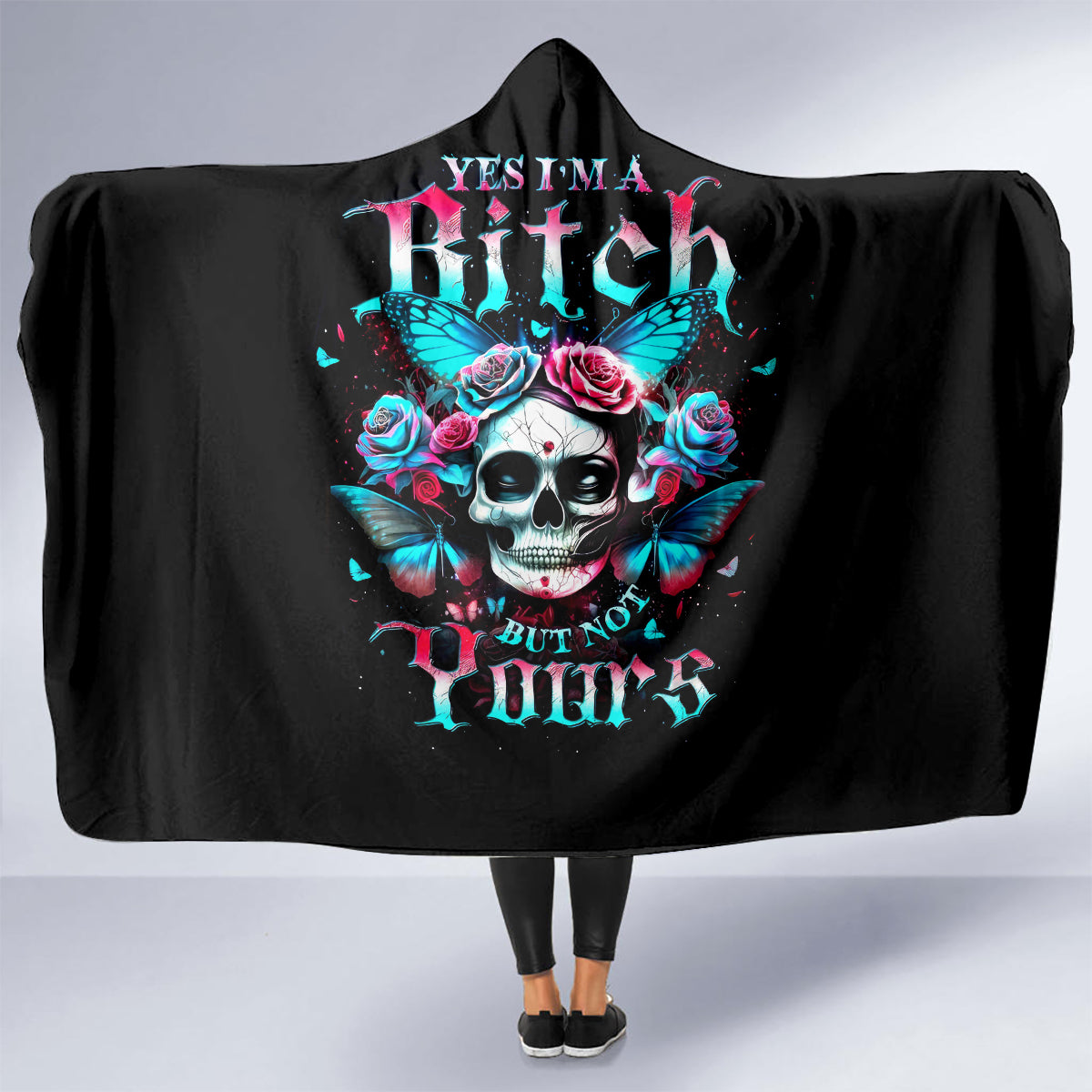 butterfly-skull-hooded-blanket-yes-im-bitch-but-not-your