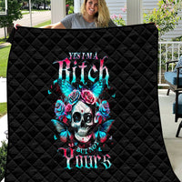 Butterfly Skull Quilt Yes I'm Bitch But Not Your - Wonder Print Shop