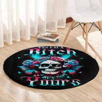 butterfly-skull-round-carpet-yes-im-bitch-but-not-your
