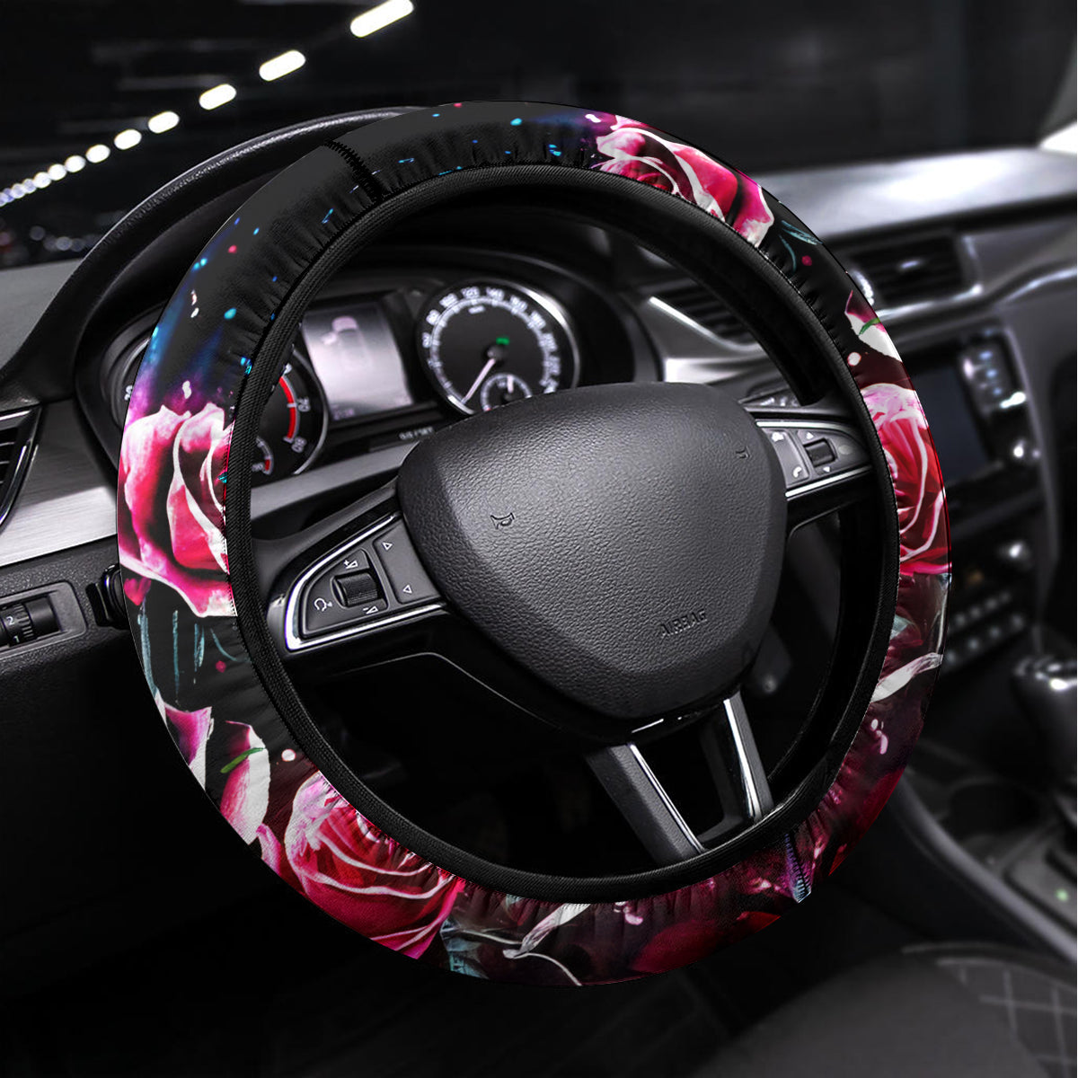 Butterfly Skull Steering Wheel Cover Yes I'm Bitch But Not Your - Wonder Print Shop
