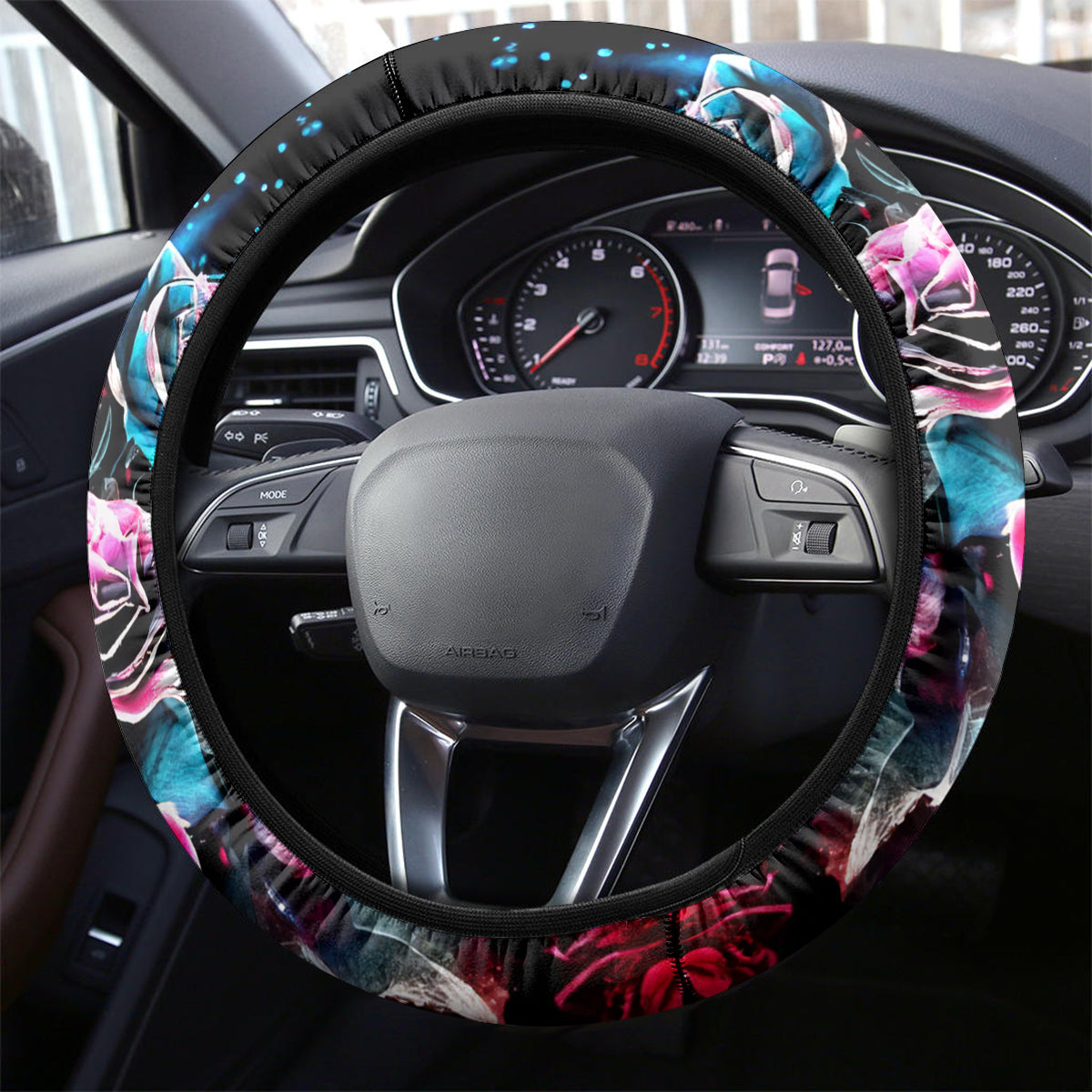 Butterfly Skull Steering Wheel Cover Yes I'm Bitch But Not Your - Wonder Print Shop