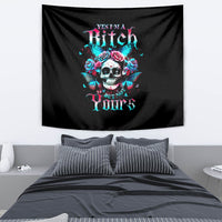 Butterfly Skull Tapestry Yes I'm Bitch But Not Your - Wonder Print Shop