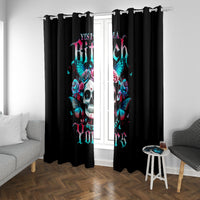 Butterfly Skull Window Curtain Yes I'm Bitch But Not Your - Wonder Print Shop