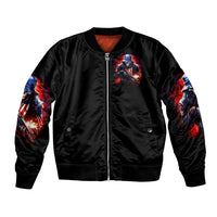 Soldier Skull Bomber Jacket Your First Mistake Was Thinking I Was One Of The Sheep - Wonder Print Shop