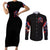 Soldier Skull Couples Matching Short Sleeve Bodycon Dress and Long Sleeve Button Shirts Your First Mistake Was Thinking I Was One Of The Sheep - Wonder Print Shop