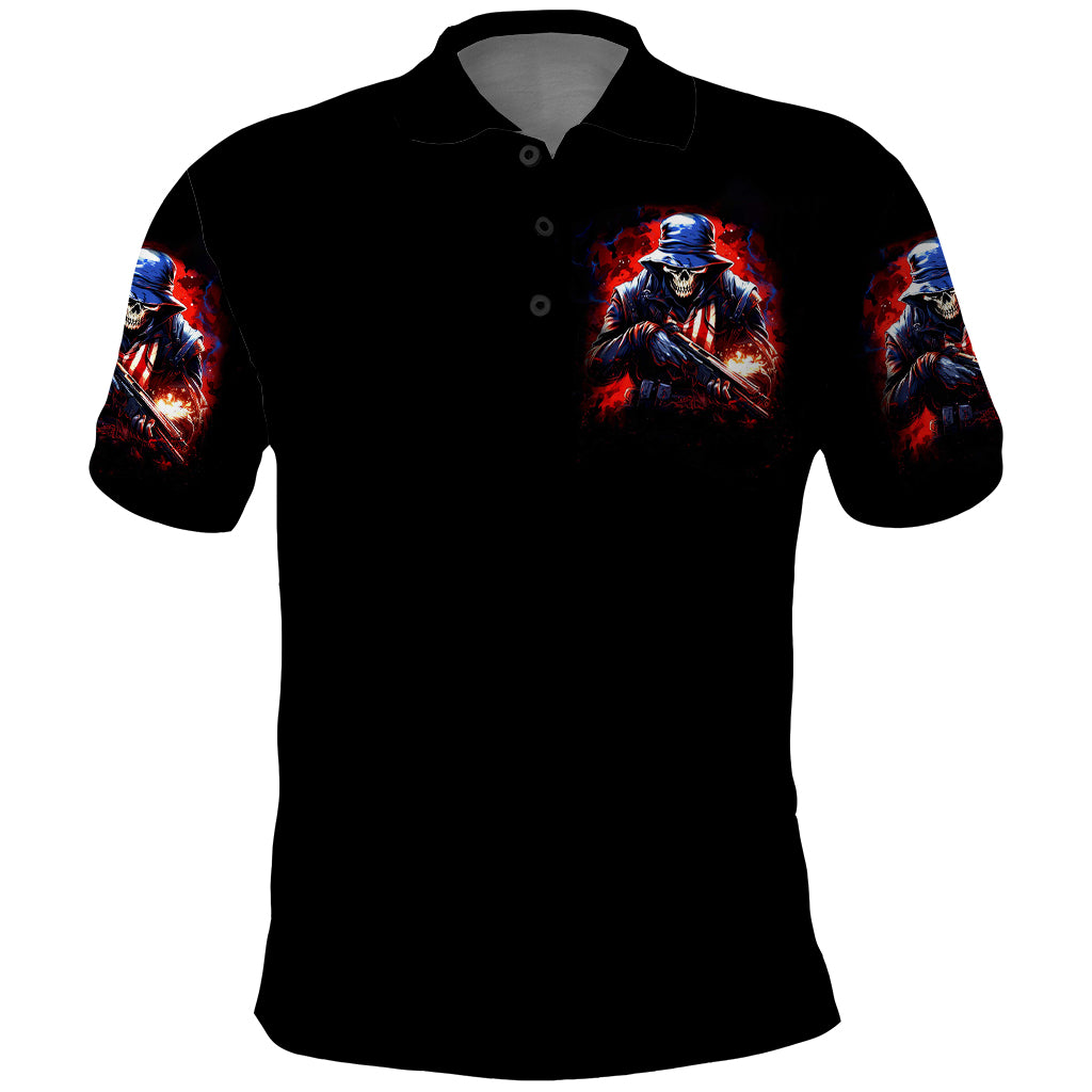 Soldier Skull Polo Shirt Your First Mistake Was Thinking I Was One Of The Sheep - Wonder Print Shop