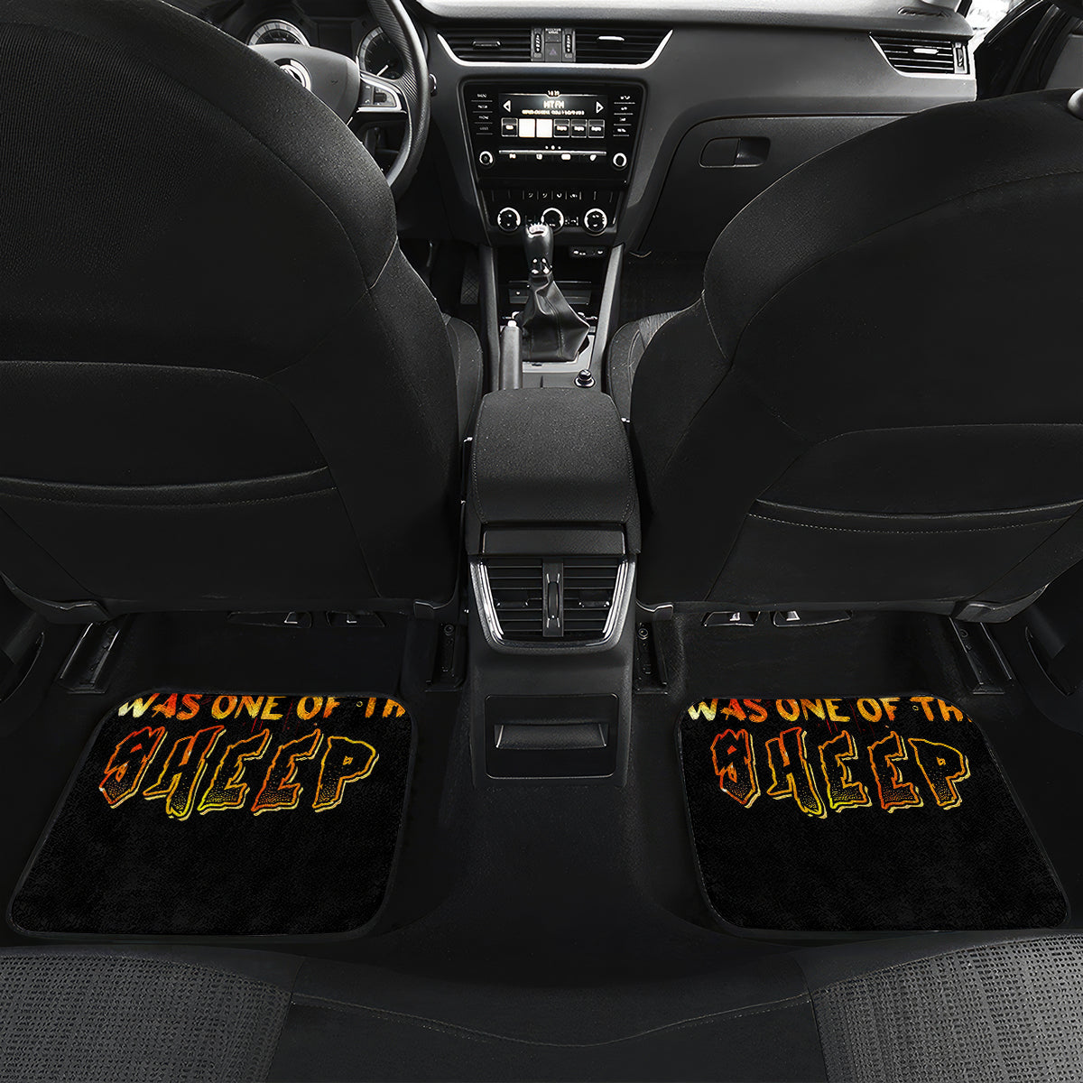 Fire Gun Skull Car Mats Your First Mistake Was Thinking I Was One Of The Sheep - Wonder Print Shop