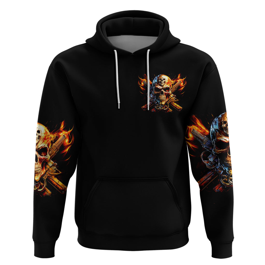 Fire Gun Skull Hoodie Your First Mistake Was Thinking I Was One Of The Sheep - Wonder Print Shop
