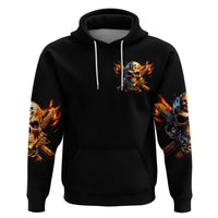 Fire Gun Skull Hoodie Your First Mistake Was Thinking I Was One Of The Sheep - Wonder Print Shop