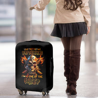 Fire Gun Skull Luggage Cover Your First Mistake Was Thinking I Was One Of The Sheep - Wonder Print Shop