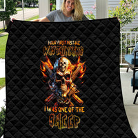 Fire Gun Skull Quilt Your First Mistake Was Thinking I Was One Of The Sheep - Wonder Print Shop