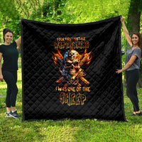Fire Gun Skull Quilt Your First Mistake Was Thinking I Was One Of The Sheep - Wonder Print Shop