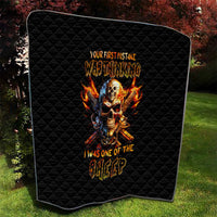 Fire Gun Skull Quilt Your First Mistake Was Thinking I Was One Of The Sheep - Wonder Print Shop