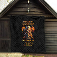 Fire Gun Skull Quilt Your First Mistake Was Thinking I Was One Of The Sheep - Wonder Print Shop