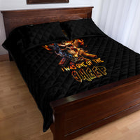 Fire Gun Skull Quilt Bed Set Your First Mistake Was Thinking I Was One Of The Sheep - Wonder Print Shop