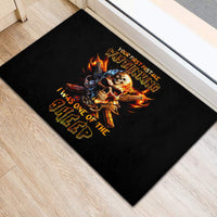 Fire Gun Skull Rubber Doormat Your First Mistake Was Thinking I Was One Of The Sheep - Wonder Print Shop