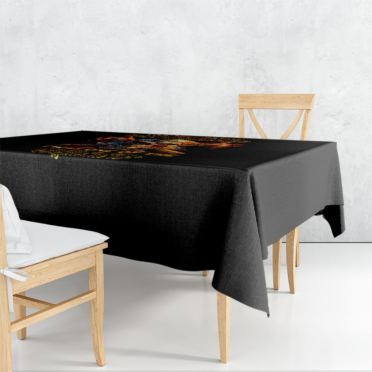 Fire Gun Skull Tablecloth Your First Mistake Was Thinking I Was One Of The Sheep - Wonder Print Shop