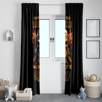 Fire Gun Skull Window Curtain Your First Mistake Was Thinking I Was One Of The Sheep - Wonder Print Shop